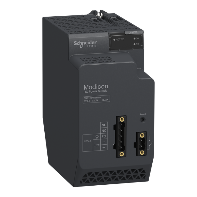 Modicon X80, redundantny moduł zasilający, 125 V DC