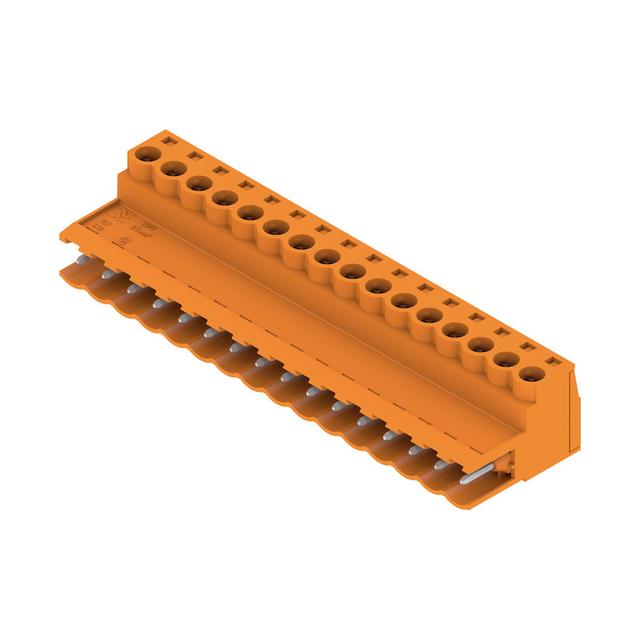 SLS 5.08/16/180 SN OR BX Wtyk PCB (złącze wiązki), 5.08 mm, Liczba biegunów: 16, Przyłącze z jarzmem /18szt./ 1627230000 WEIDMÜLLER