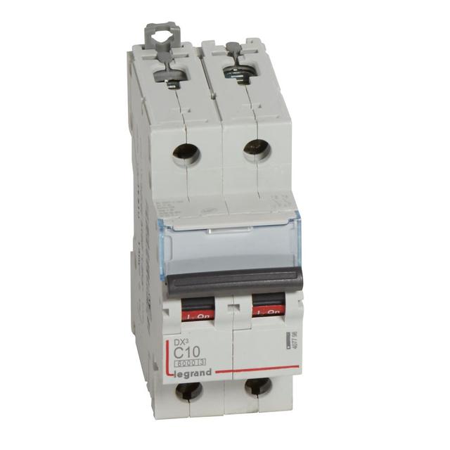 Wyłącznik Nadprądowy S 302 2P C10A 6kA DX3 407798 LEGRAND