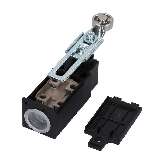 ŁĄCZNIK KRAŃCOWY (TWORZYWO) DŹWIGNIA Z ROLKĄ