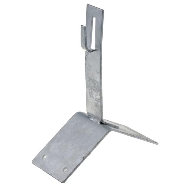 Uchwyt dachowy, szczytowy B = 11 cm (zacisk przez zagięcie) oc.ogniowy R.8066 PAWBOL