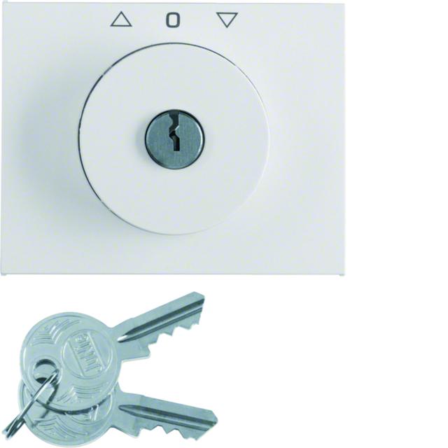 K.1 Płytka czołowa z kluczykiem do łącznika żaluzjowego obrotowego, biały