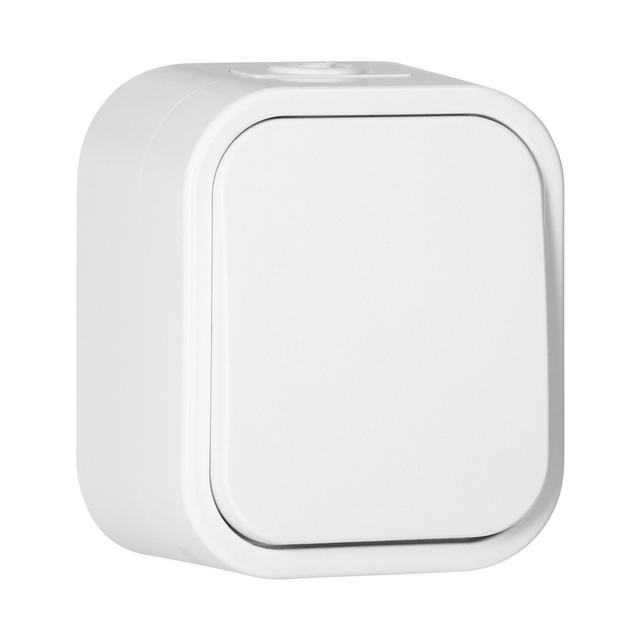 Przycisk natynkowy dzwonek B2, 10A, 250V, IP54, WNT-6/7B2, biały OR-OE-7804/W ORNO