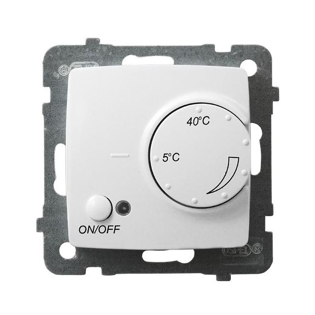 KARO Regulator temperatury z czujnikiem napowietrznym kolor biały RTP-1SN/m/00 OSPEL