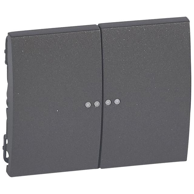 SISTENA LIFE KLAWISZ CHOCO PODWÓJNY DO MECHANIZMÓW PODŚWIETLANYCH, Legrand