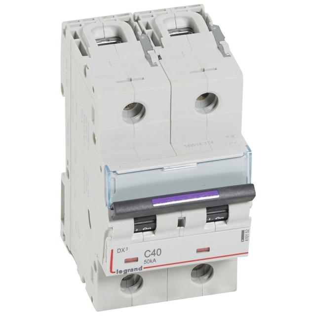 Wyłącznik Nadprądowy S322 C40 2P 40A 50Ka DX3 410152 LEGRAND