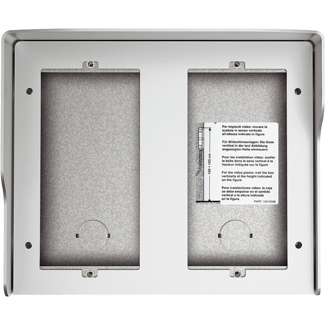 Obudowa natynkowa z daszkiem do paneli Sfera - 4 moduły - Aluminium, Bticino