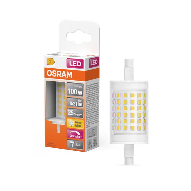 LED LINE 78mm 100D 12W 827 230V R7S 6X1 LEDVANCE