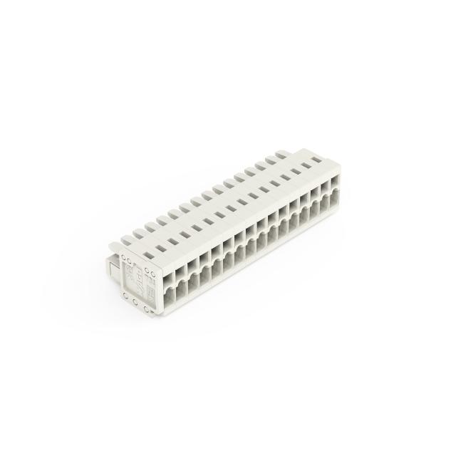 MCS-MINI Classic gniazdo 16-bieg. j-szare raster 3,5 mm /25szt./ WAGO