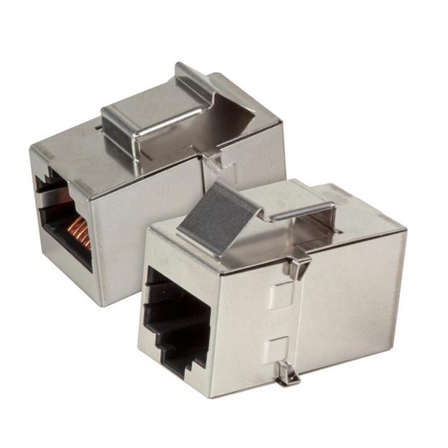 Adapter RJ45 kat. 5e STP Keystone Snap-In metalowa obudowa