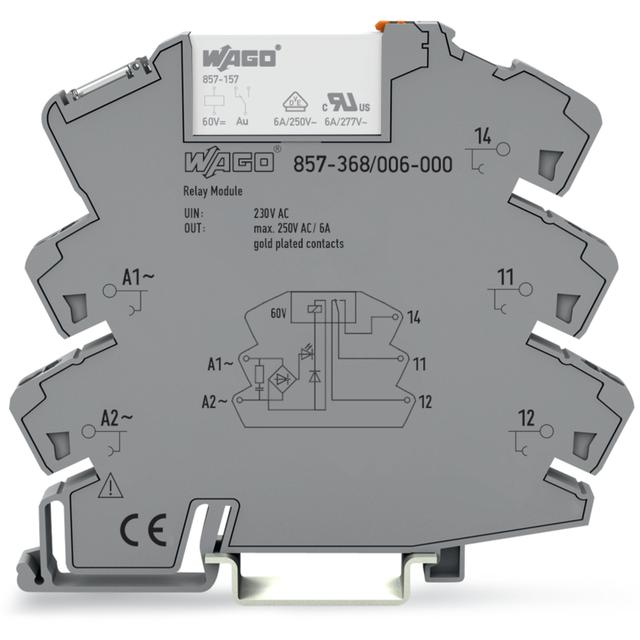 Moduł przekaźnikowy AC 230V szary 857-368/006-000 WAGO