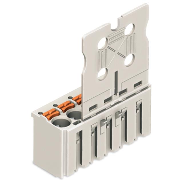Gniazdo picoMAX raster 5mm 6‑biegunowe z płytką uchwytową 2092‑1106 /50szt./ WAGO