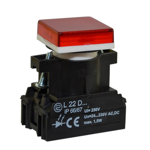 Lampka L22KDB/24V-230V czerwona