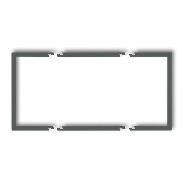 Ramka wypełniająca podwójna DECO grafitowy mat 28DRW-2 KARLIK