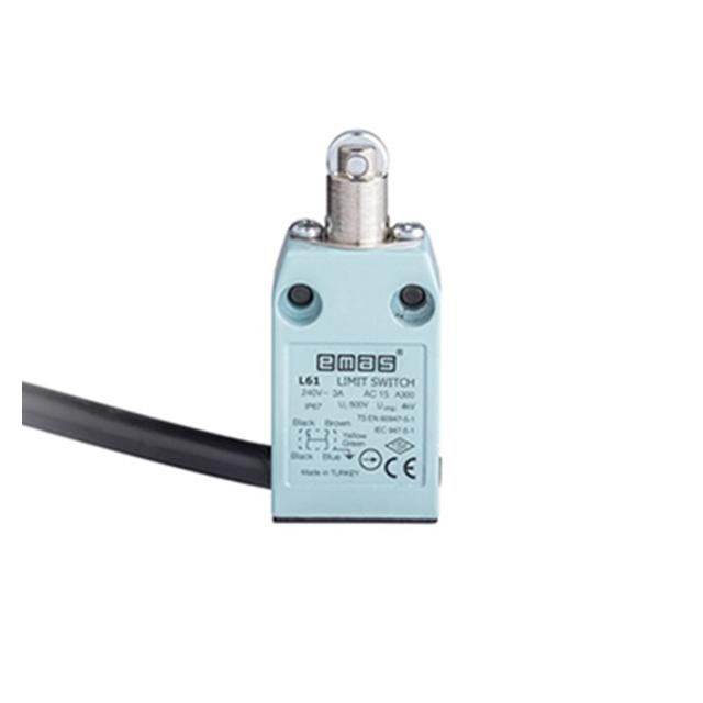 Łącznik w obudowie metalowej, popychacz z rolką wzdłużną