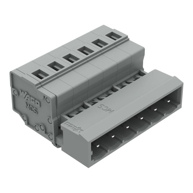 MCS-MIDI Classic wtyk 6-bieg. szary raster 5 mm /50szt./ WAGO