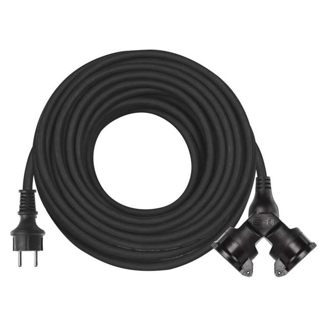 Przedłużacz 2 gniazda 20m 3× 1,5mm guma P0603 EMOS