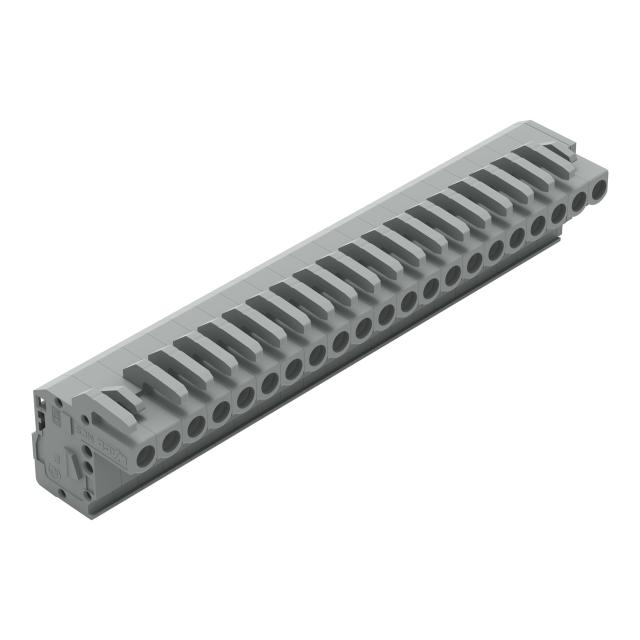 MCS-MIDI Classic gniazdo kątowe 21-bieg. szare raster 5 mm /10szt./ WAGO