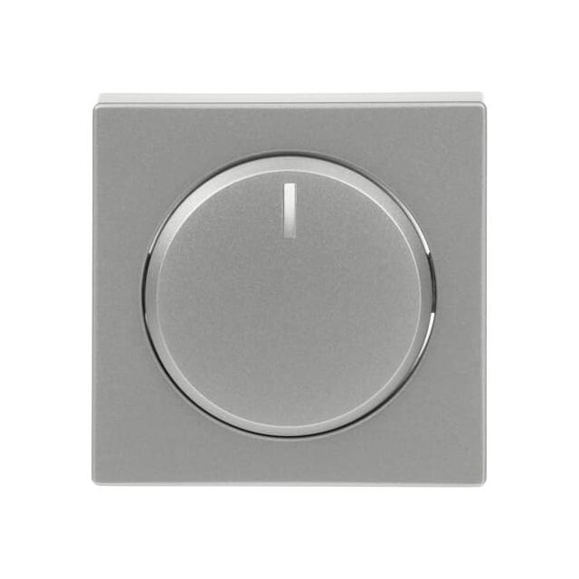 FUTURE Pokrywa z pokrętłem i lampką neonową Podwyższona konstrukcja Do ściemniaczy Busch-Dimmer alum