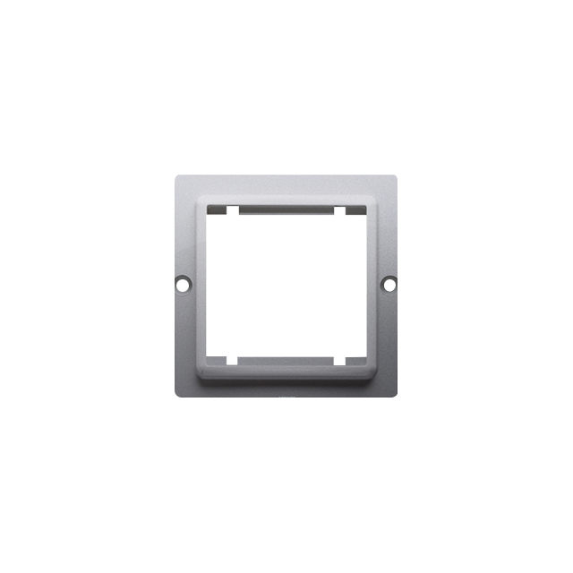 Simon Basic Adapter (przejściówka) na osprzęt standardu 45 × 45 mm. Montaż do puszki na wkręty stal inox BMA45/21 KONTAKT