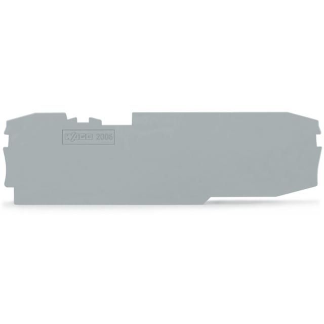 Ścianka końcowa/wewnętrzna gr. 1mm szara /12szt./ 2006-8691 WAGO