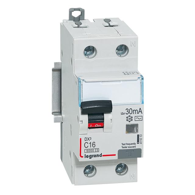 WYŁĄCZNIK RÓŻNICOWONADPRĄDOWY P 312 2P C 16A 30MA TYP AC SERII DX3, Legrand