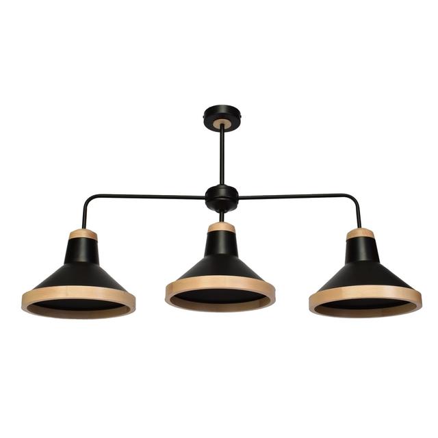 plafon Salma 3xE27 czarny MLP6297 Milagro