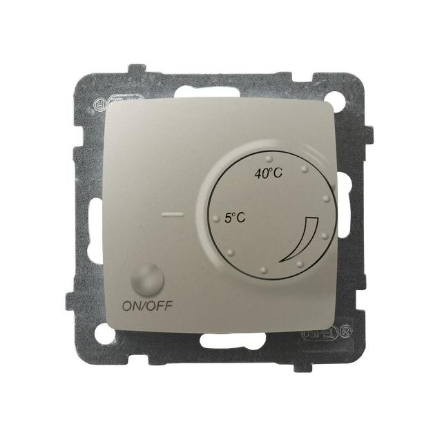 KARO Regulator temperatury z czujnikiem podpodłogowym - kolor ecru perłowy