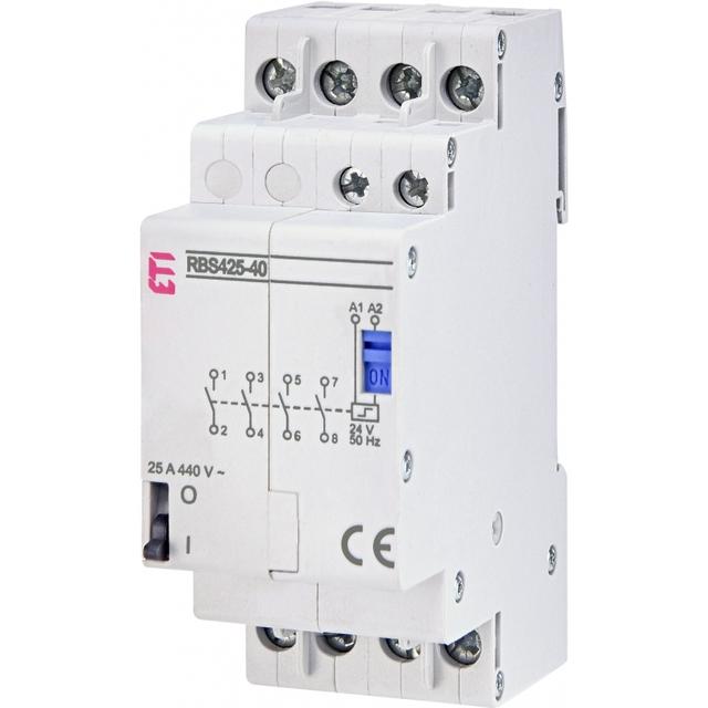 Stycznik bistabilny 25A 4P 4Z 2M RBS425-40-24V AC 002464143 ETI