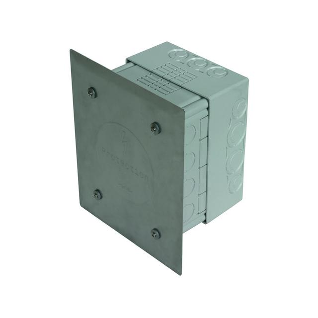Skrzynka probiercza ETIC systems, 185x145x90 mm z tworzywa, szara, do ścian z izolacją 90-140 mm 476050 DEHN