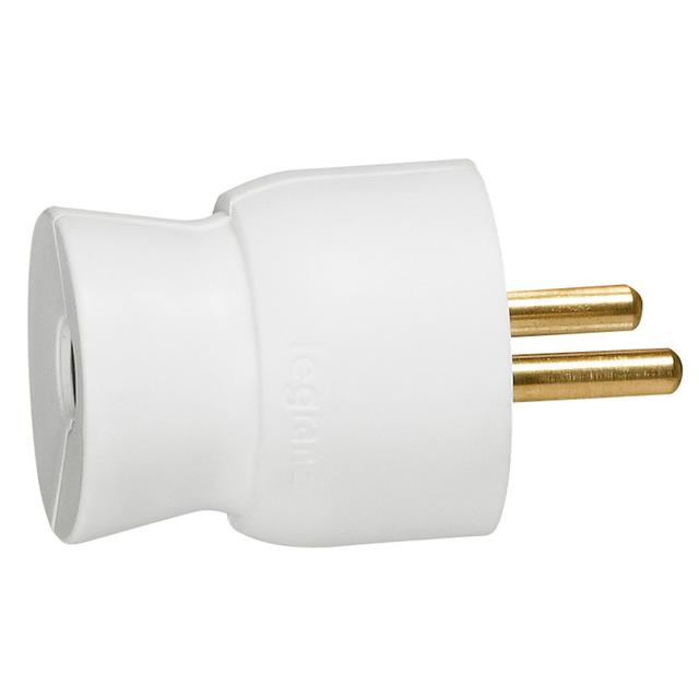 Wtyczka 2P+Z 16A Plastikowa Biała Proste Wyjście Przewodu. 50100 Helmo 050100 LEGRAND