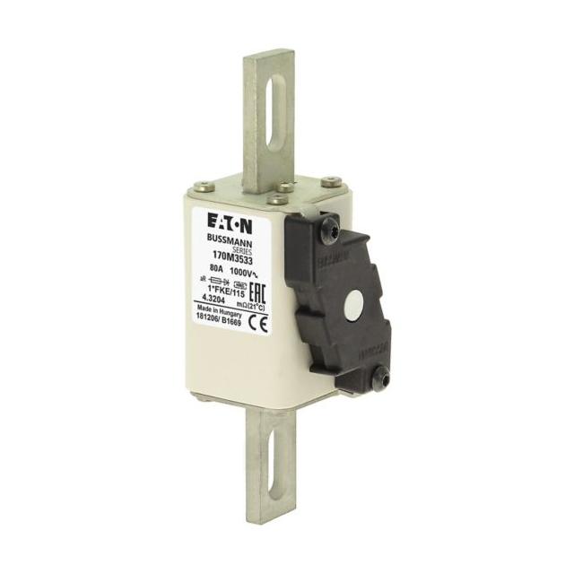 FUSE 80A 1000V 1*FKE/115 AR Wkładka szybka 80A AC 1000V rozmiar 1 43x60x156 mm aR I 170M3533 EATON