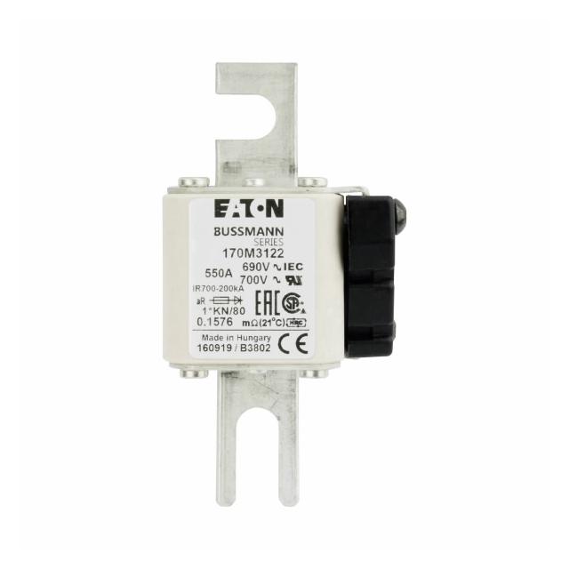 550A 690V 1*KN/80 aR INDICATOR FUSE Wkładka szybka 550A AC 690V compact DIN 1 45x59x104 mm 170M3122