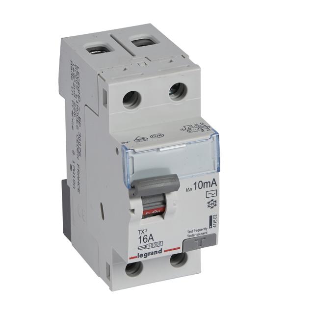 WYŁĄCZNIK RÓŻNICOWOPRĄDOWY P 302 2P 16A 10MA TYP AC SERII TX3, Legrand