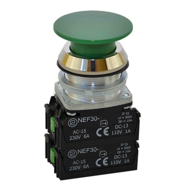 Przycisk NEF30-DX2Y zielony
