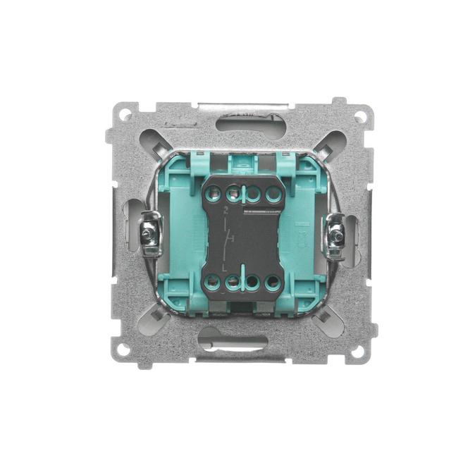 Simon Basic Przycisk światło 16A z. śrub. satynowy