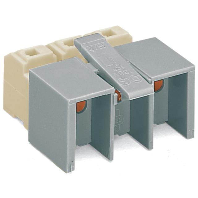 gniazdo wtykowe 2,5 mm2 3-torowe białe/szare