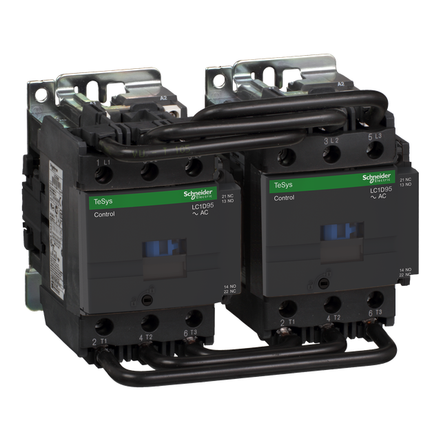 Układ nawrotny TeSys D AC3 95A 3P 1NO 1NC cewka 220VAC zaciski skrzynkowe