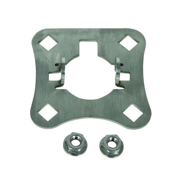 Płytka łącząca, stal nierdzewna NIRO, do rur 50 mm dla przyłączenia 4 głowic H VI