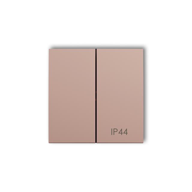 Klawisze podwójne do łączników IP44 ICON, MINI (komplet dwóch sztuk) łososiowy 62MKLH-2 KARLIK