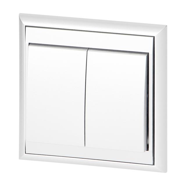 Łącznik podtynkowy świecznikowy Luna, 10A, 250V, WP-2L, biały OR-OE-7601/W ORNO