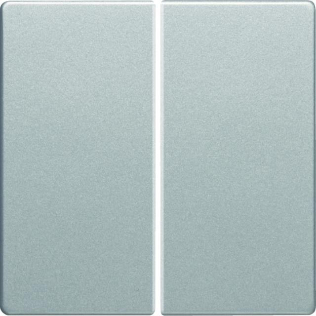 BERKER Q.x Klawisze do łącznika 2-klawiszowego para aluminium aksamit lakierowana 16236084 HAGER
