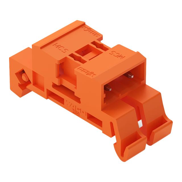 MCS-MIDI Classic wtyk dwustronny 2-bieg. pomarańczowy raster 7,62 mm /50szt./ WAGO