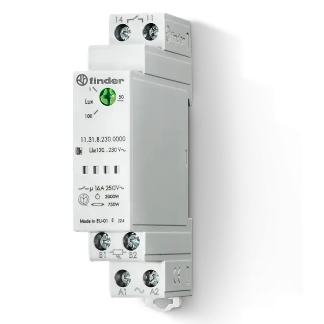 Modułowy przekaźnik zmierzchowy 1 Z; 16A; 12…24V AC/DC, 11.31.0.024.0000