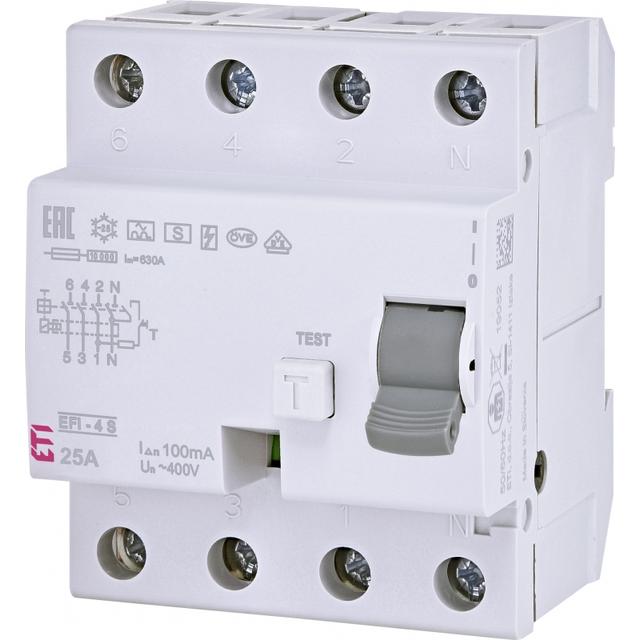 EFI-4 A S 25/0.1 Wyłącznik różnicowoprądowy - selektywny
