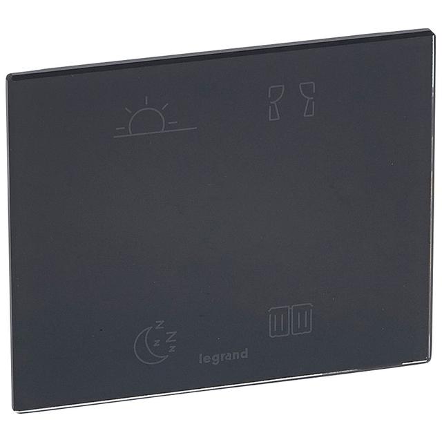 MYHOME BUS/SCS - STEROWNIK DOTYKOWY DZIEŃ/NOC/ROLETY:GÓRA/DÓŁ SZKŁO GRAFITOWE, Legrand