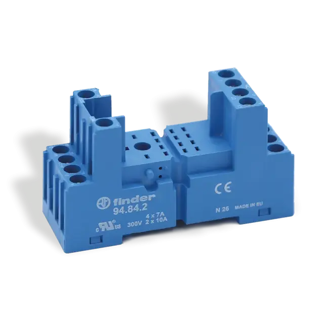 Gniazdo do przekaźników serii 55.32; 55.34; zaciski sprężynowe, 94.84.2 SPA