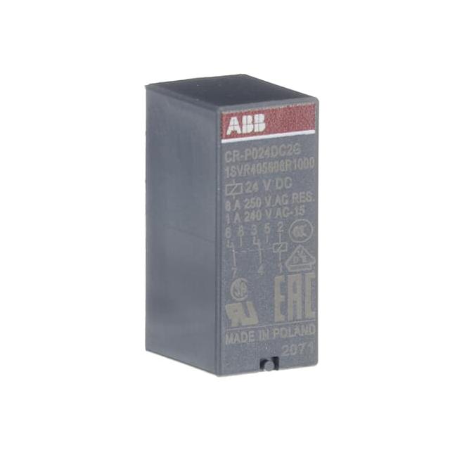 Przekaźnik CR-P024DC2G A1-A2=24VDC, 2 styki c/o, 250V/8A styki pozłacane