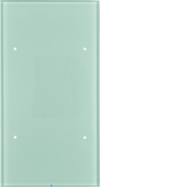 BERKER KNX TS Sensor dotykowy 2-krotny szkło aluminium 75142034 HAGER