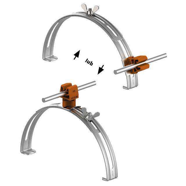 AN-15P/OH/-N Uchwyt gąsior.rozsuw.Z-zatrz. H=3,5cm /OH/ brązowy